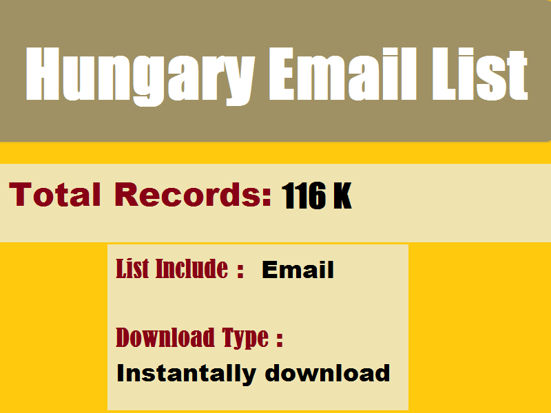Hungary Email List
