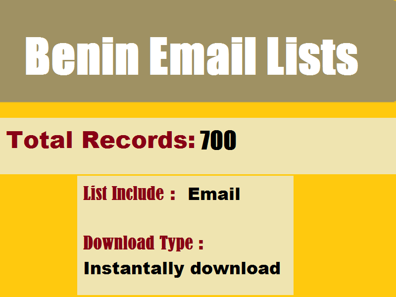 Benin Email Lists