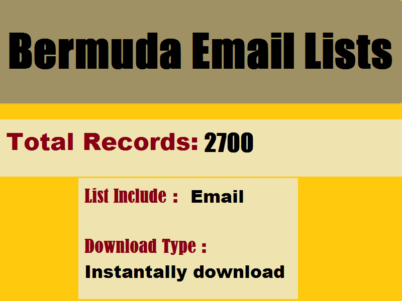 Bermuda Email Lists