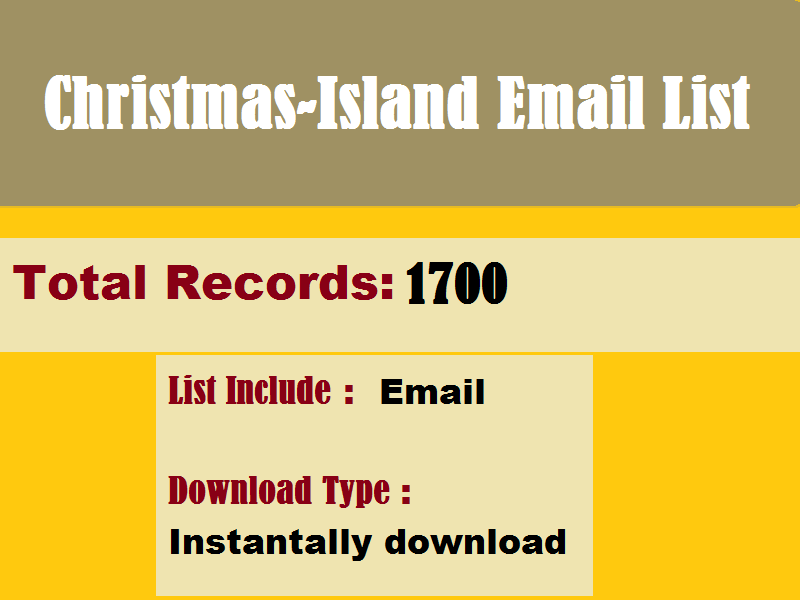 Christmas-Island Email List