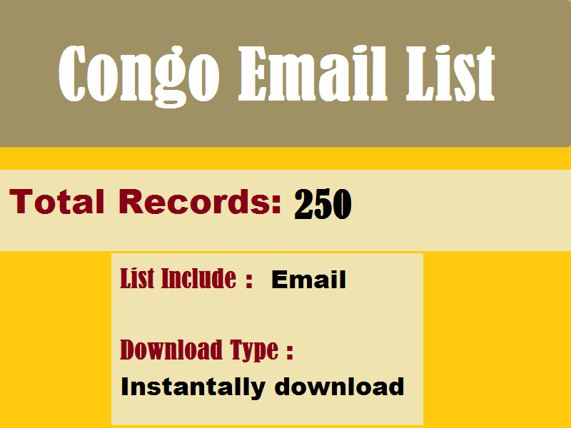 Congo Email List