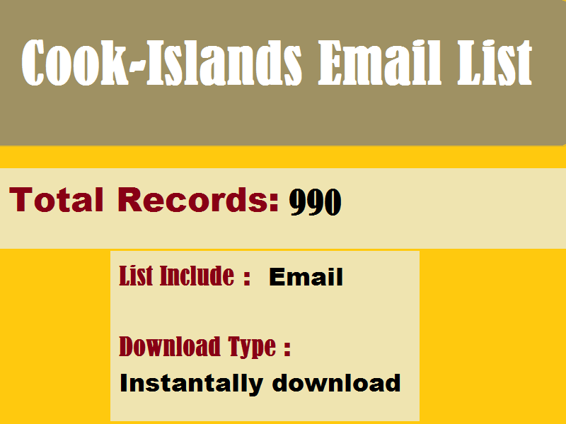 Cook-Islands Email List