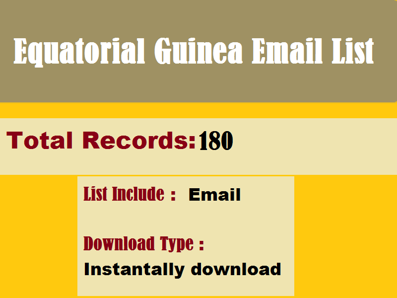 Equatorial Guinea Email List