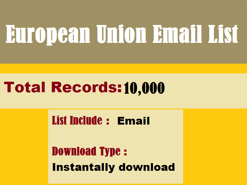 European Union Email List