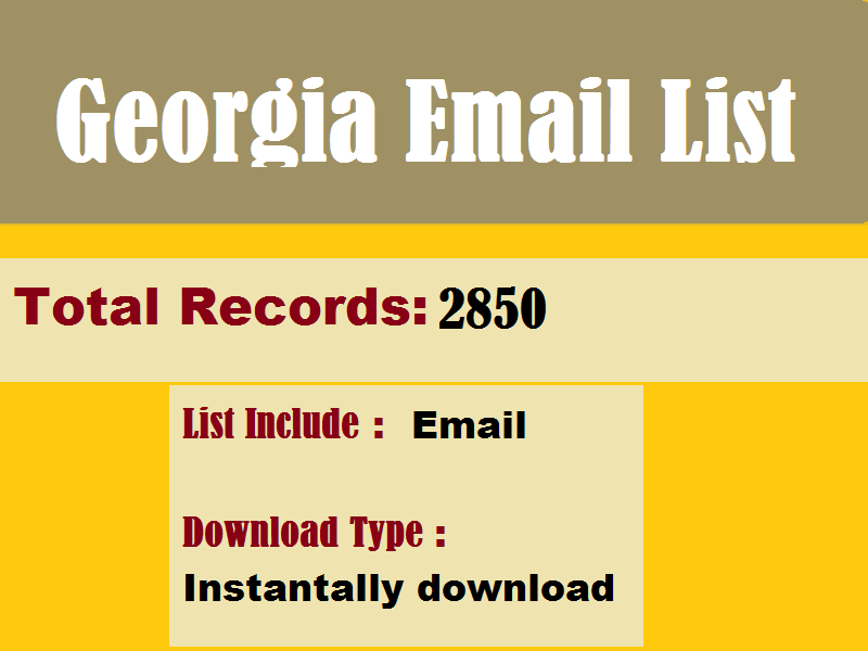 Georgia Email List