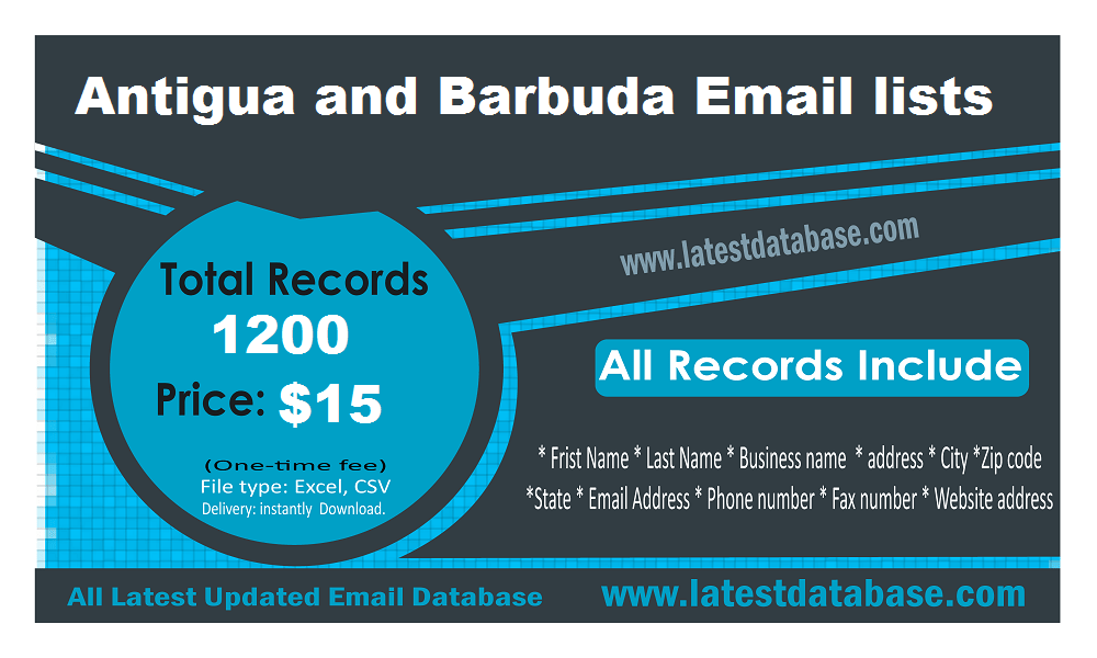 Antigua and Barbuda Email lists