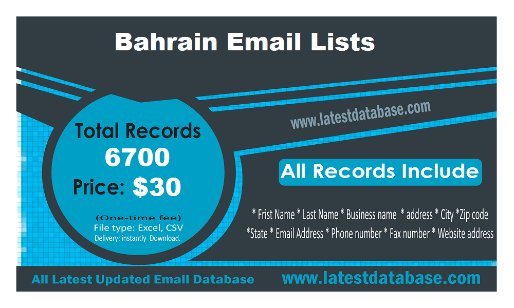 Bahrain Email Lists