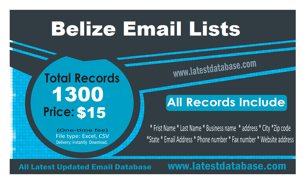 Belize Email Lists