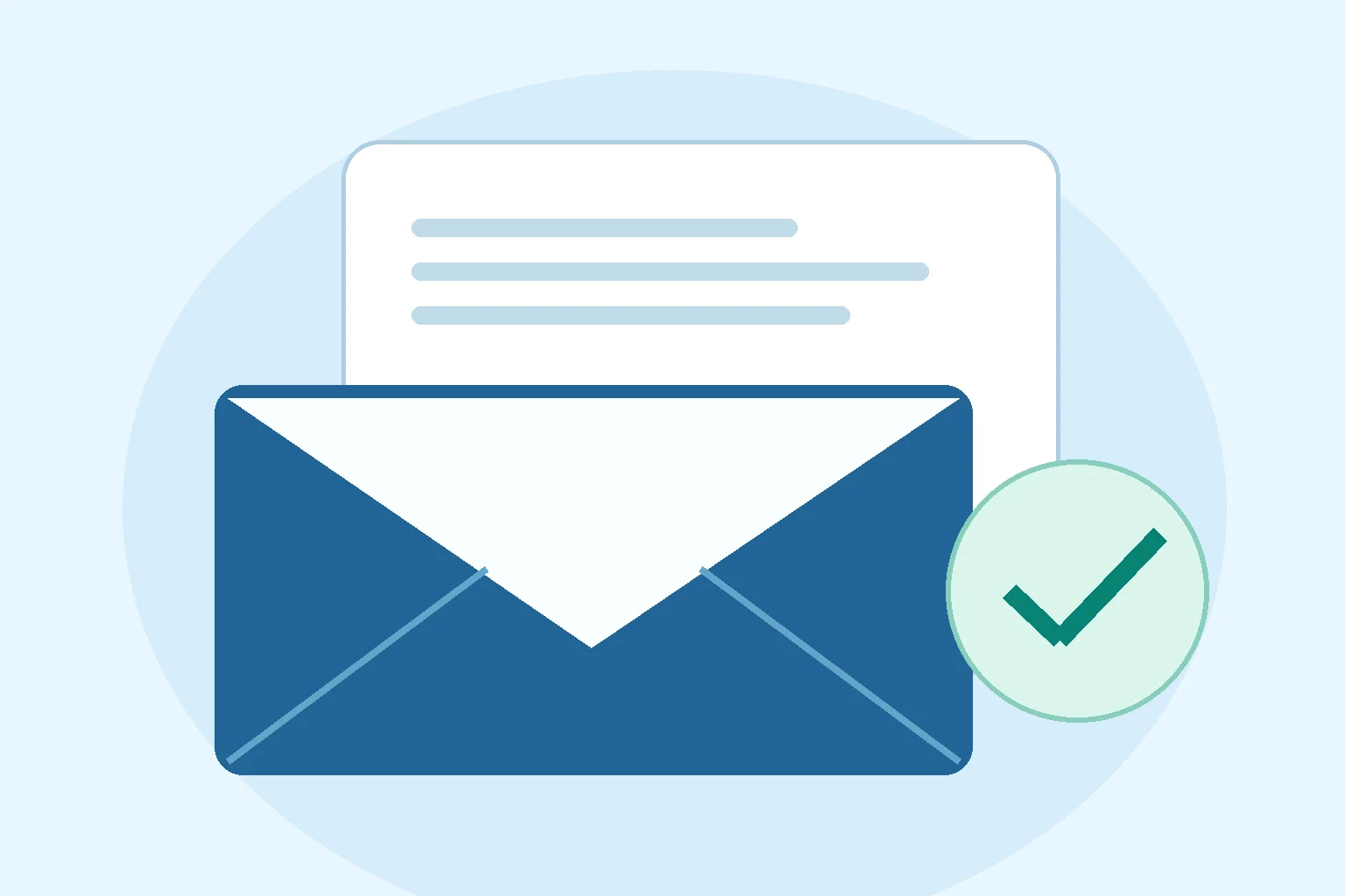 Business email contact and company data illustration