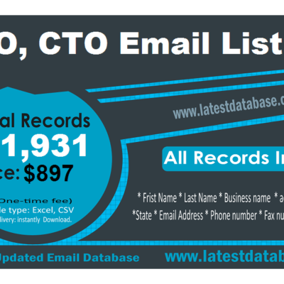 CIO CTO قائمة البريد الإلكتروني