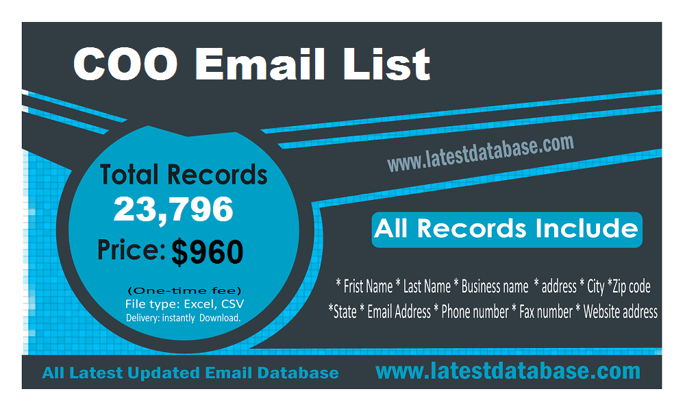 COO Email List