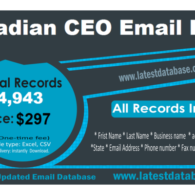CEO canadiense listas de correo electrónico