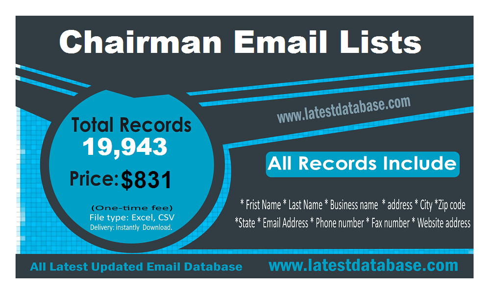 Chairman Email Lists