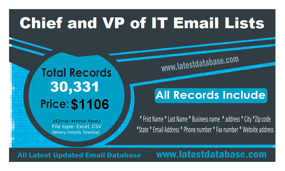 VP of IT Email Lists