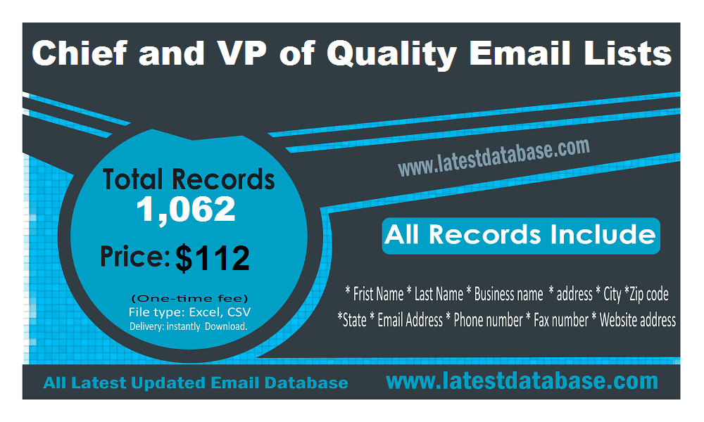 VP Quality Email List