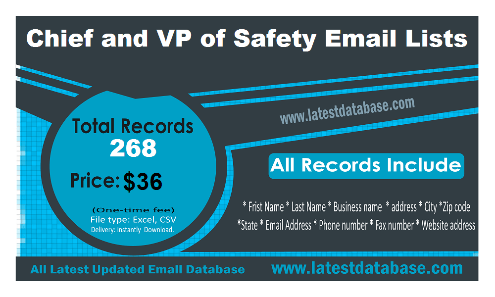 Chief and VP of Safety Email Lists
