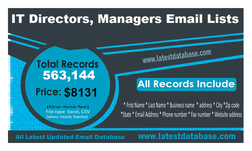 IT Directors Email Lists
