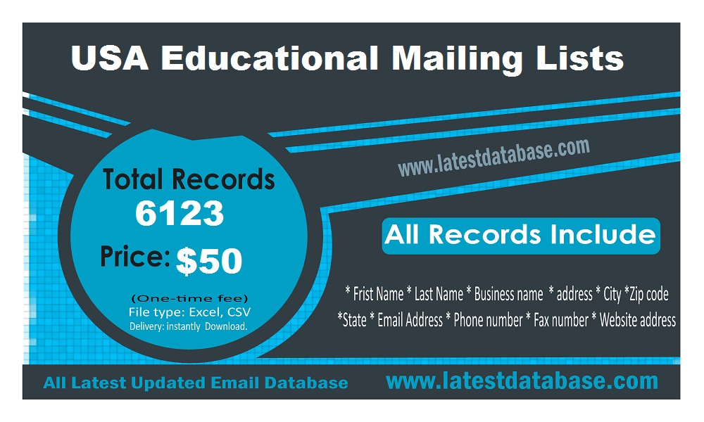 USA Educational Mailing Lists