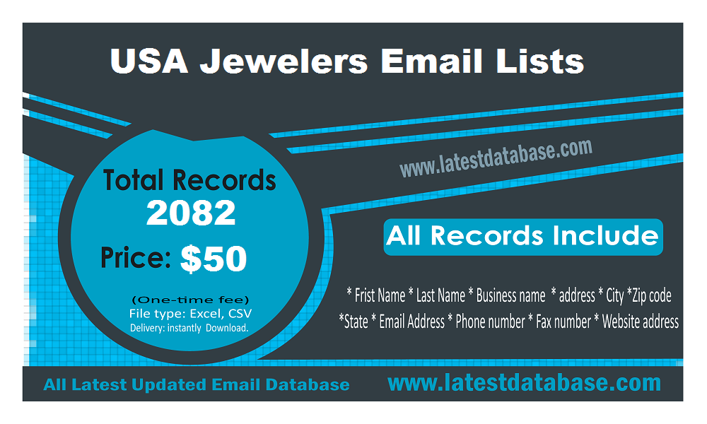 USA Jewelers 이메일 목록