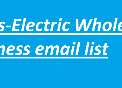 Tools-Electric (hulgimüük) ettevõtete e-posti aadresside loend