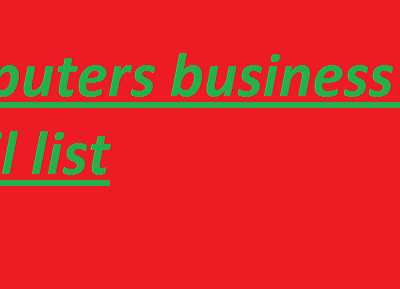 Computers business email list
