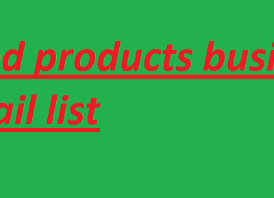 Food products business email list
