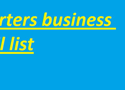 Exporters business email list