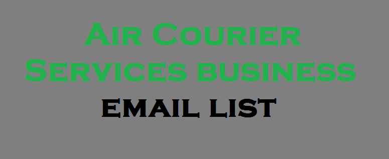 Air Courier Services business email list