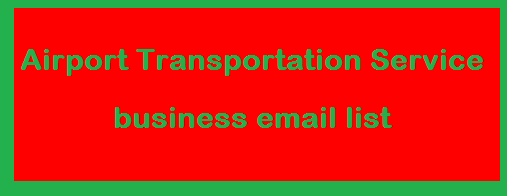 Airport Transportation Service business email list