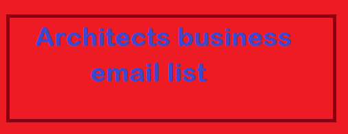 Architects business email list