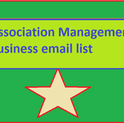 Бизнес имейл списък за управление на асоциации