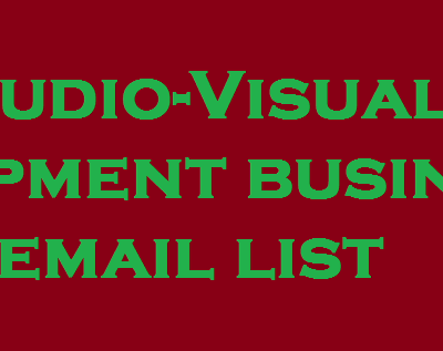 Audio-Visual equipment business email list