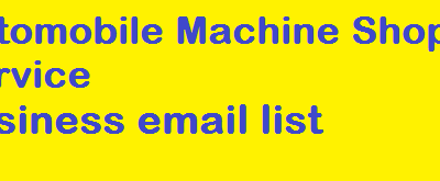 Danh sách email kinh doanh máy ô tô