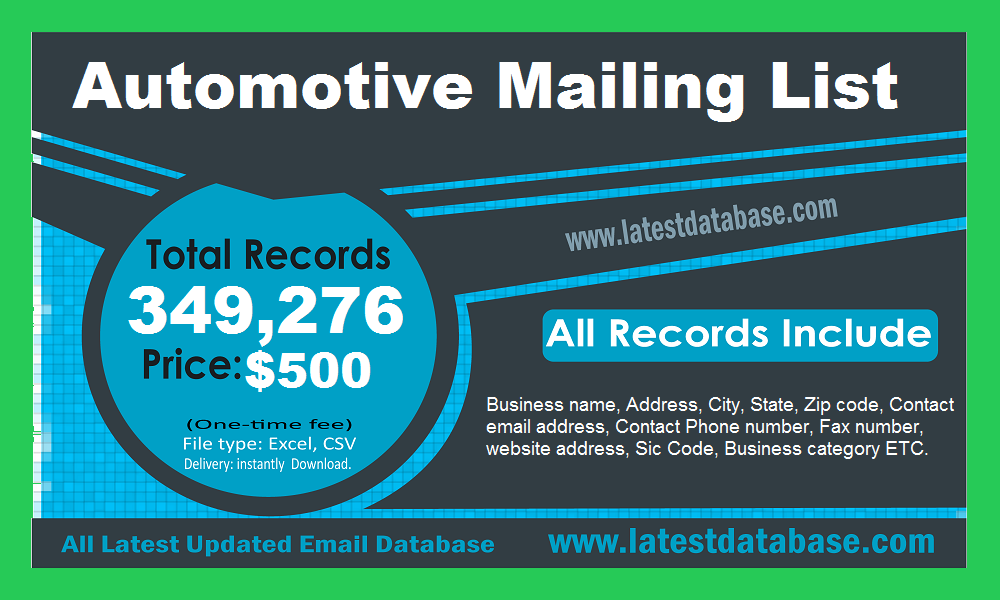 Automotive Mailing List