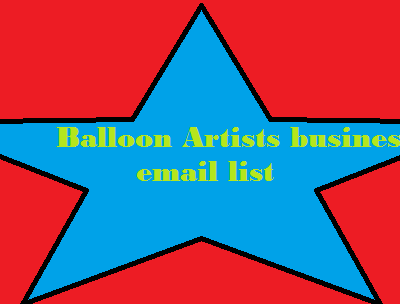 Lista de correos electrónicos de negocios de Balloon Artists