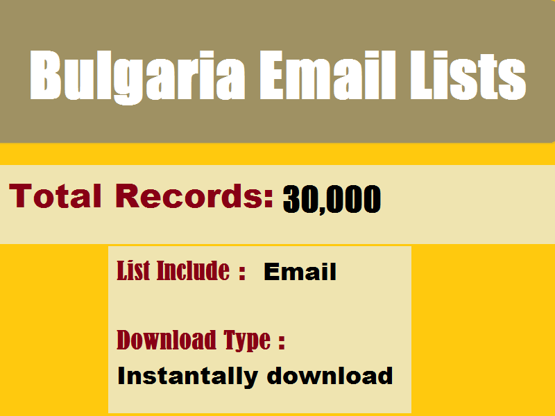 Bulgaria-Email-Lists