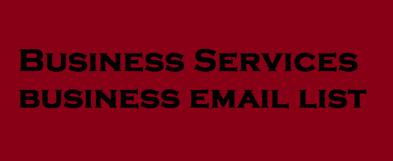 Business Services business email list