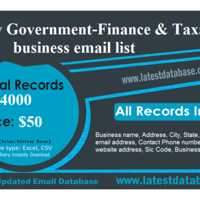 City Government-Finance & Taxation business email list
