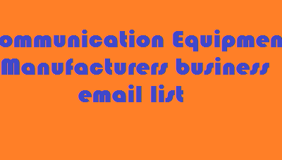 Communication Equipment-Manufacturers business email list
