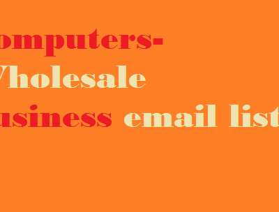 Computers-Wholesale business email list