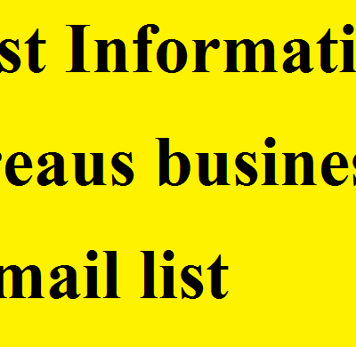 E-mail lijst van zakelijke informatie bureaus voor tandartsen
