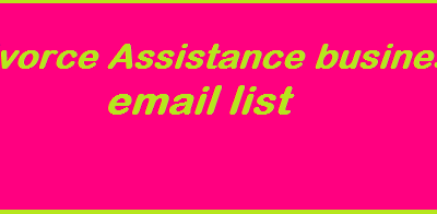 Divorce Assistance business email list