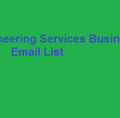 Engineering Services business email list