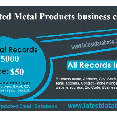 Fabricated Metal Products business email list