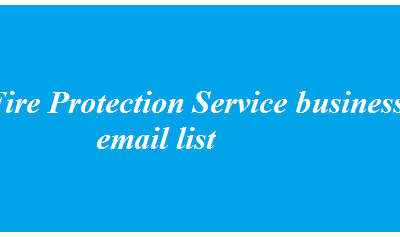 Zakelijke e-maillijst van Fire Protection Service