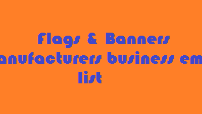 旗帜和横幅-制造商业务电子邮件列表