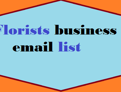 Florists business email list