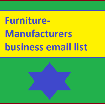 Zakelijke e-maillijst van meubelfabrikanten