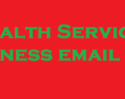 Lista de correo electrónico de negocios de servicios de salud