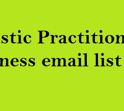 Holistic Practitioners business email list
